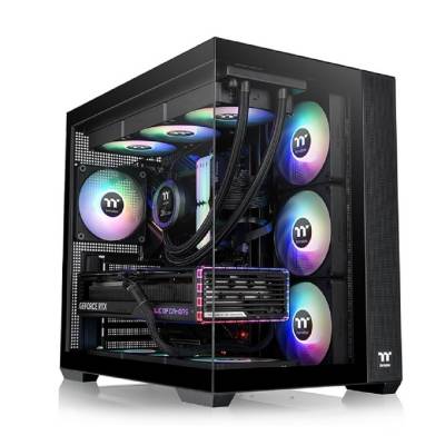 THERMALTAKE GABINETE 380 TG ARGB BLACK  CA-1Z2-00M1WN-00