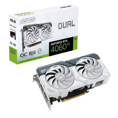 ASUS GEFORCE RTX4060TI OC DUAL-RTX4060TI-O8G-WHITE