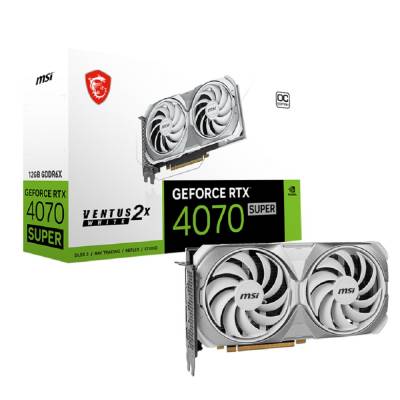 MSI GEFORCE RTX4070 SUPER 12G VENTUS 2X WHITE