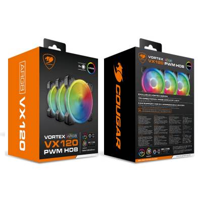 COUGAR FAN VORTEX RGB KIT X3 CF-V12SET-SPBRGB