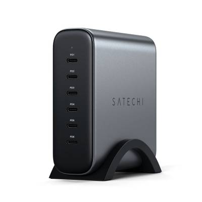 SATECHI CARGADOR 200W USB C 6 PORT PD GAN EU ST-C200GM-EU