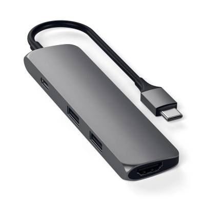 SATECHI ADAPTADOR MULTIPORT SLIM TYPE C SPACE GRAY ST-CMAM